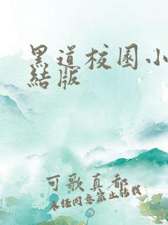 黑道校园小说完结版