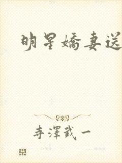 明星娇妻送上门