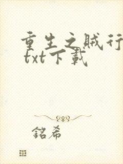 重生之贼行天下 txt下载