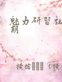 魅力研习社43期