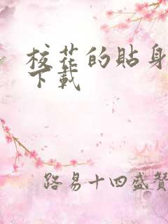 校花的贴身保镖下载