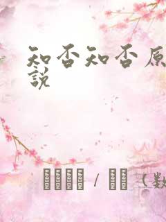 知否知否原著小说