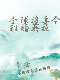 全球追妻令老婆离婚无效