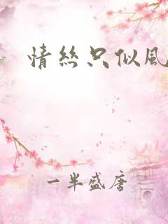 情丝只似风前絮