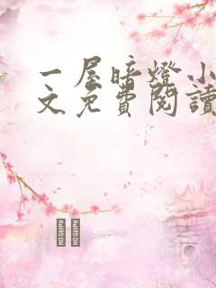 一屋暗灯小说全文免费阅读