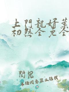 上门龙婿叶辰萧初然全免全集