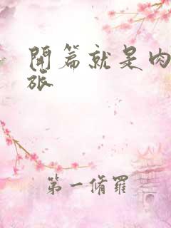 开篇就是肉的军旅