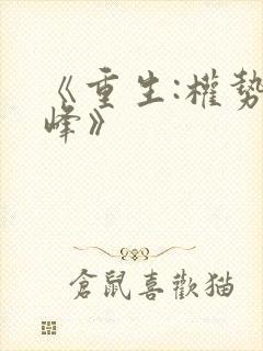 《重生:权势巅峰》