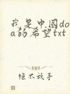 我是中国dota的希望txt