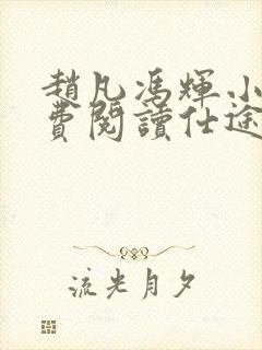 赵凡冯辉小说免费阅读仕途赵凡