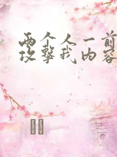 两个人一前一后攻击我内容