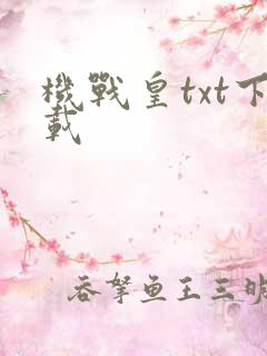 机战皇txt下载