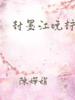 封墨江晚柠小说