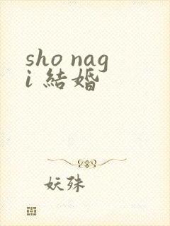 sho nagi 结婚