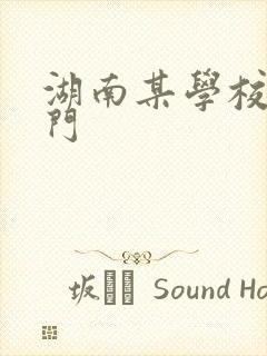 湖南某学校秋千门