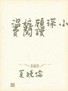 温婉顾琛小说免费阅读