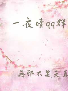 一夜晴qq群