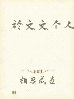 于文文个人简历