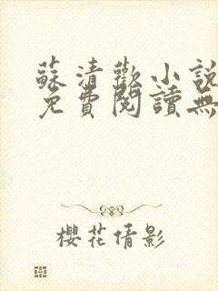 苏清欢小说全文免费阅读无弹窗