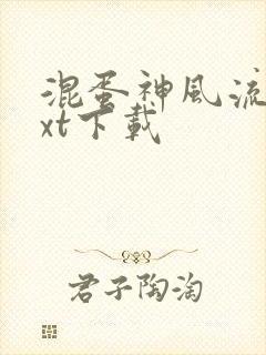 混蛋神风流史txt下载