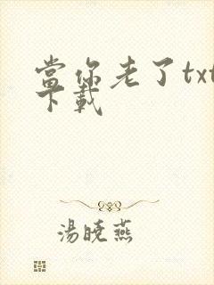 当你老了txt下载