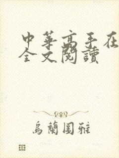 中华高手在异世全文阅读