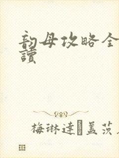 韵母攻略全文阅读