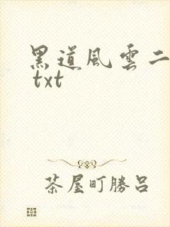 黑道风云二十年 txt
