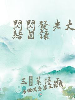 闪闪发光大团圆结目录