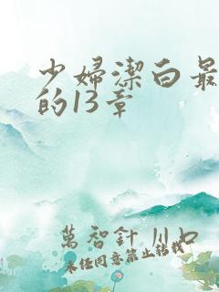 少妇洁白最刺激的13章