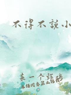 不得不说小说