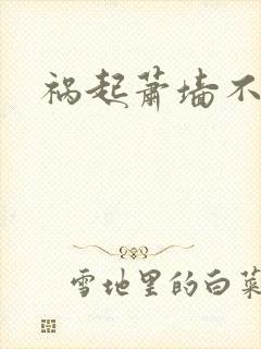 祸起萧墙不知戢