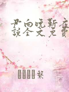 尹向晚靳夜擎小说全文免费阅读无弹窗