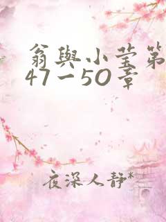 翁与小莹第十部47一5O章