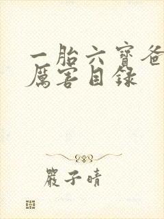 一胎六宝爸比好厉害目录
