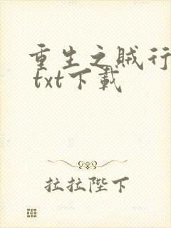 重生之贼行天下 txt下载