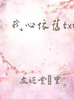 我心依旧txt