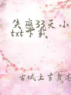 失恋33天小说txt下载