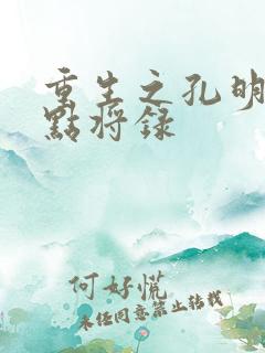 重生之孔明异世点将录