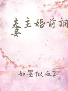 夫主婚前调教奴妻