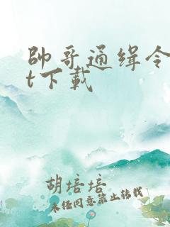 帅哥通缉令txt下载