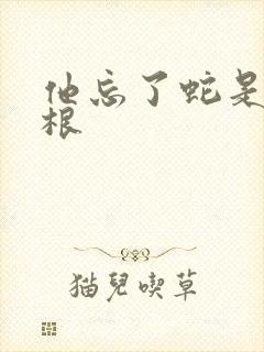 他忘了蛇是有两根