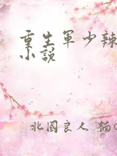 重生军少辣娇妻小说