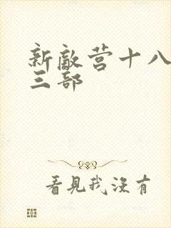 新敌营十八年第三部