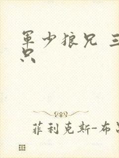 军少狼兄 三两只