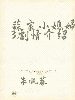 苏家小媳妇1v3剧情介绍