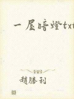 一屋暗灯txt