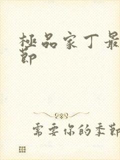 极品家丁最新章节