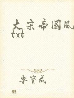 大宋帝国风云录txt