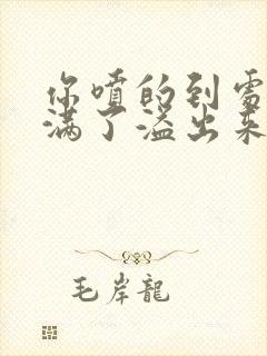 你喷的到处都是满了溢出来了